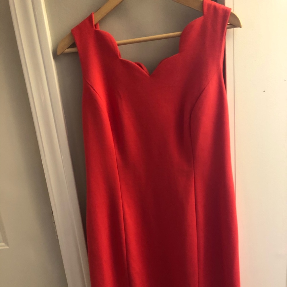 Pink scallop dress